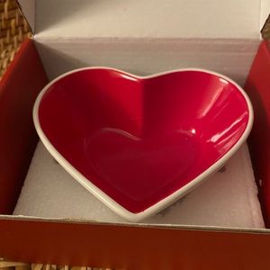 Sagaform Stoneware Sweetheart Snack Bowl Red/White